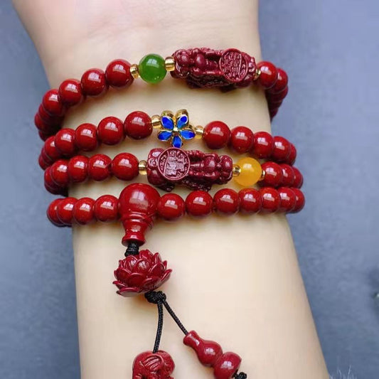 Cinnabar bracelet|Ward off evil spirits and protect peace